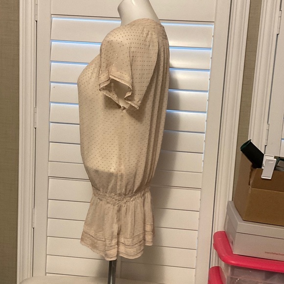 Express Cream Blouse with Polka Dots - Picture 4 of 6